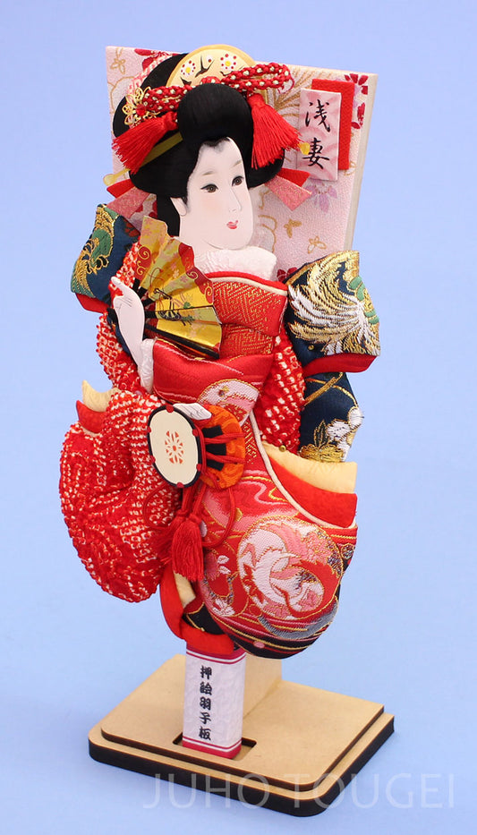 押絵羽子板 鹿の子華舞 スタンド付き 右から