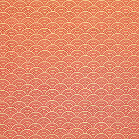 ポリエステル金襴 青海波柄 三丁 厚さ:中厚24cm角見本