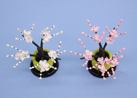 ひな道具 単品 光彩紅白梅 上から