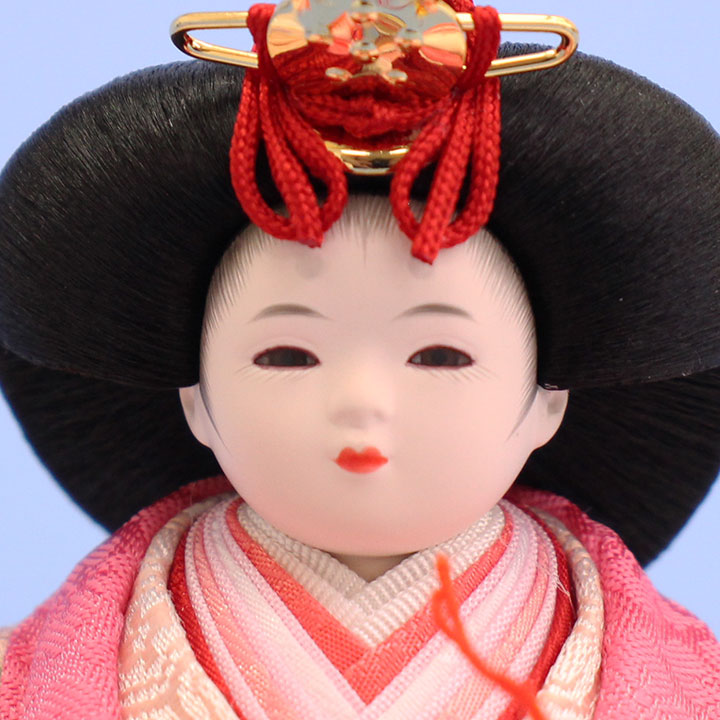 雛人形単品 親王2 正絹上仕立てまめびな #54 姫顔