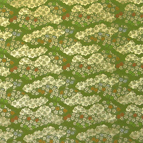 Japanese fabric from a doll specialty store, gold brocade for sale in scraps 1118gr