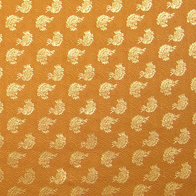 ポリエステル金襴 波に鯛柄 厚さ:中厚24cm角見本