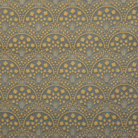 ポリエステル金襴グレー系 銘仙裂(上)厚さ:中厚24cm角見本