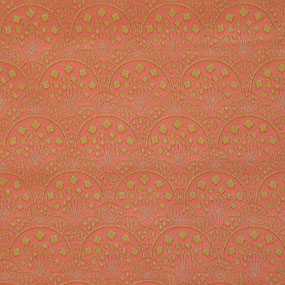 ポリエステル金襴赤系 銘仙裂(上)厚さ:中厚24cm角見本