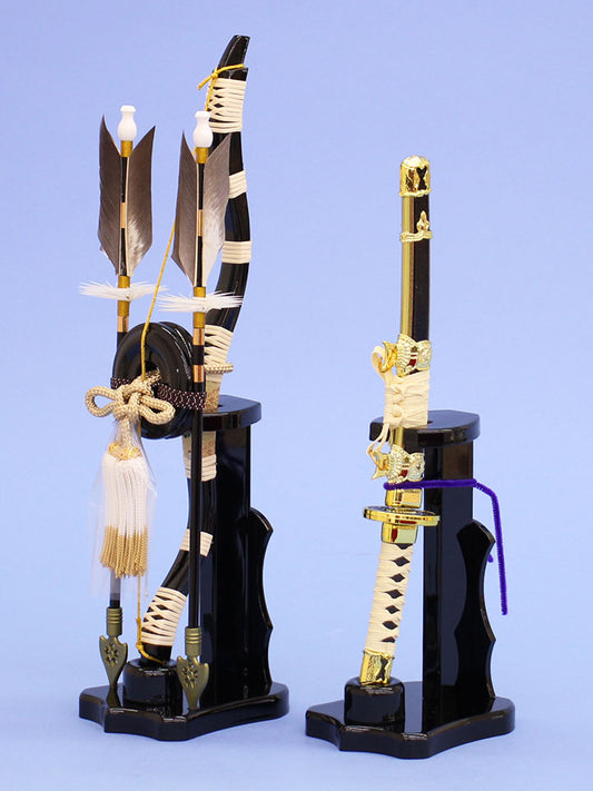 五月人形用付属品、弓太刀セット単品販売 11号古代