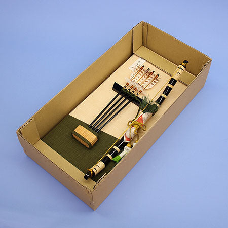 壁掛け破魔弓飾り 雅松(紺) 収納イメージ