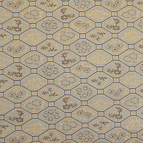 ポリエステル金襴グレー系 蜀江柄 厚さ:中厚24cm角見本