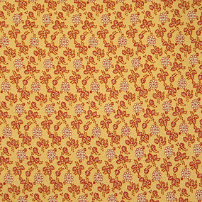 ポリエステル金襴黄色系 桐 小花 無金2丁上 厚さ:厚手24cm角見本