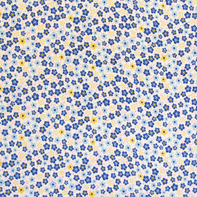 レーヨン縮緬青系 小梅づくし 厚さ:薄手24cm角見本