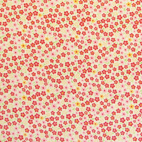 レーヨン縮緬赤系 小梅づくし 厚さ:薄手24cm角見本