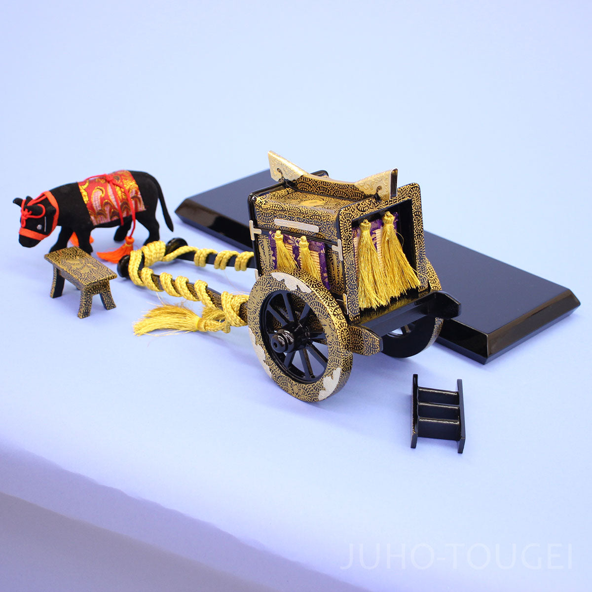 ensemble complet de 9 accessoires pour poupée Hina pour présentoir à cinq et sept niveaux, ensemble complet de clous arabesques de 35 tailles (en boise)