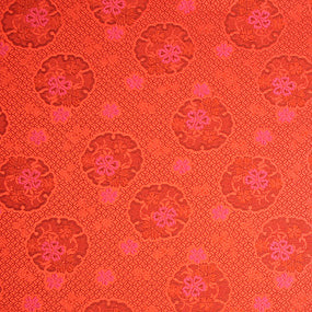 ポリエステル金襴金系 紗綾形柄 厚さ:中厚24cm角見本