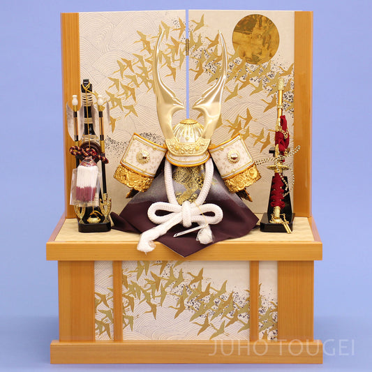 12号陸兜 ひのき千羽鶴収納飾り 正面