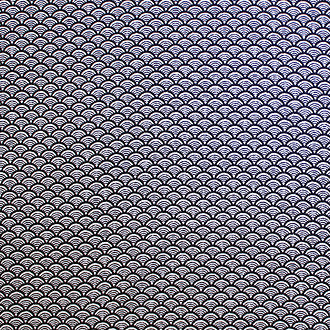 レーヨン縮緬青系 青海波 厚さ:薄手24cm角見本