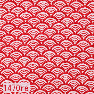 柄縮緬 1470re 赤系