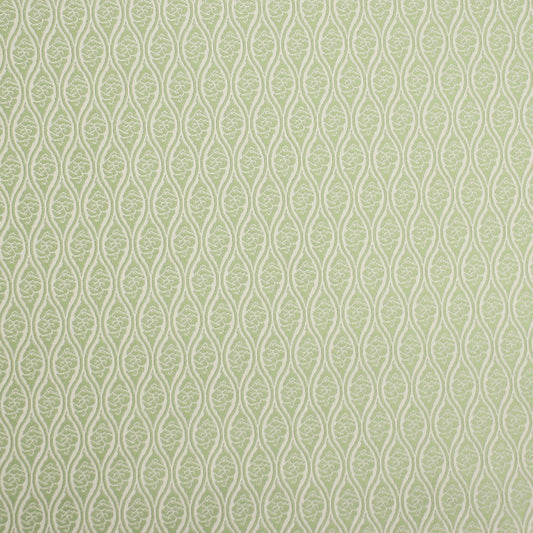 ポリエステル金襴 緑系雲建枠地模様 厚さ:中厚24cm角見本