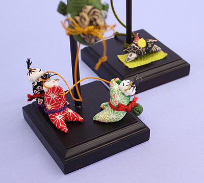 五月人形用 鯉のぼり飾り 対入り・両立て 15号虎太郎