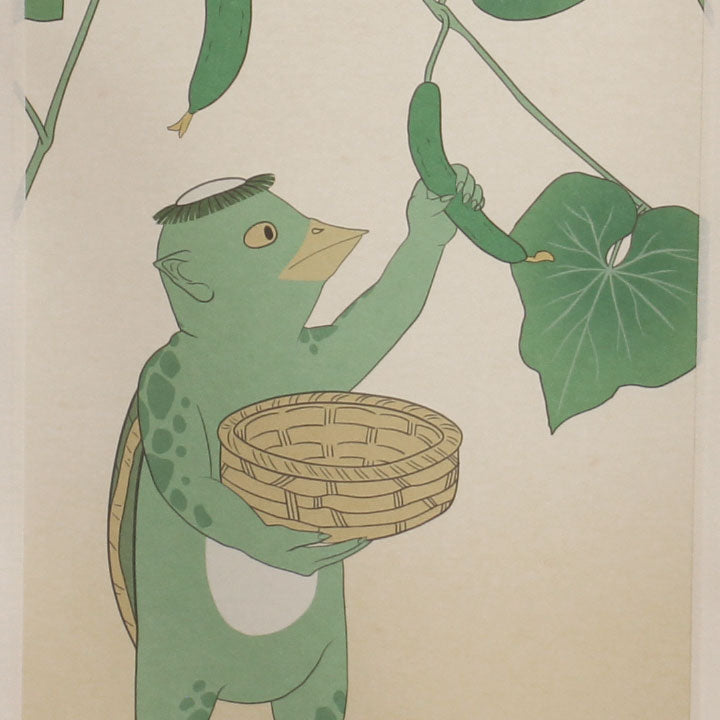 modern 掛け軸 巻き寿司 かっぱの日常