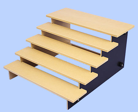 雛人形・雛段 5段 幅0.48m16号 小さなお雛様用木製段