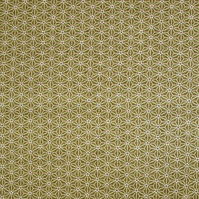 木綿緑系 麻の葉 厚さ:薄手24cm角見本