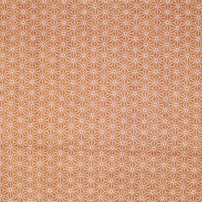 木綿ピンク系 麻の葉 厚さ:薄手24cm角見本