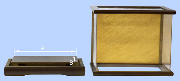 アクリルカブセケース 幅22cm 高さ18cm FJ1-1 19こげ茶塗金バック