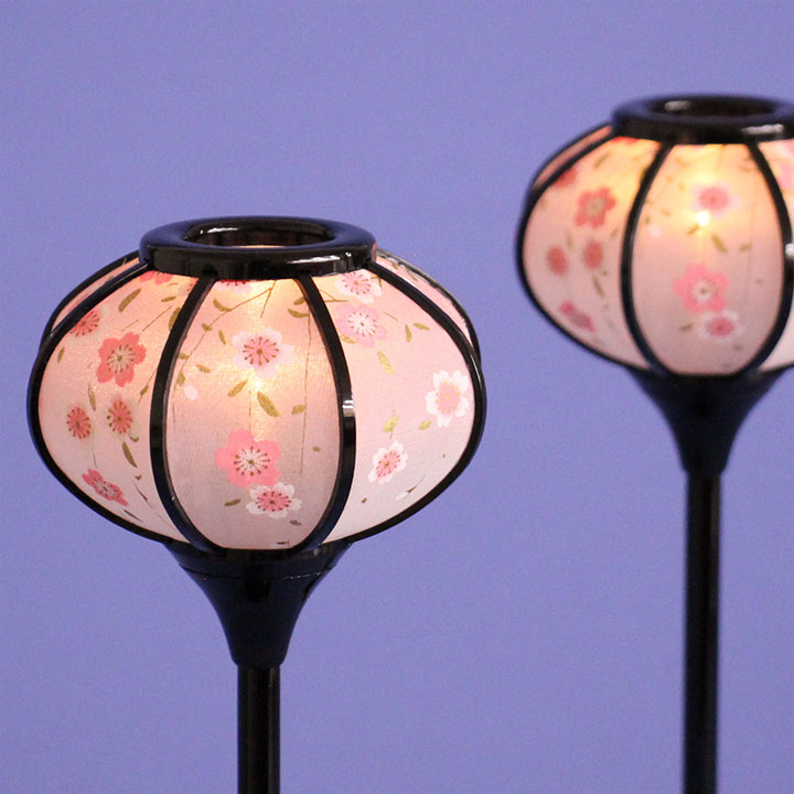 Lanterne poupée Hina (résine) 24 cm Kyomiyuki LED sans fil