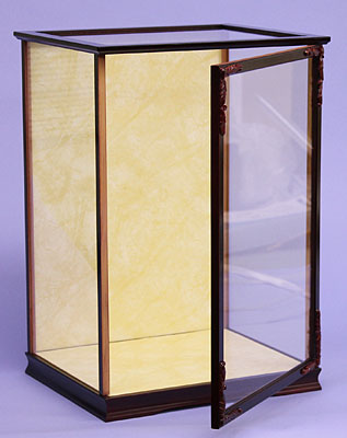 扉付き人形ケース 幅30cm 高さ45cm マホ45 アイボリーバック