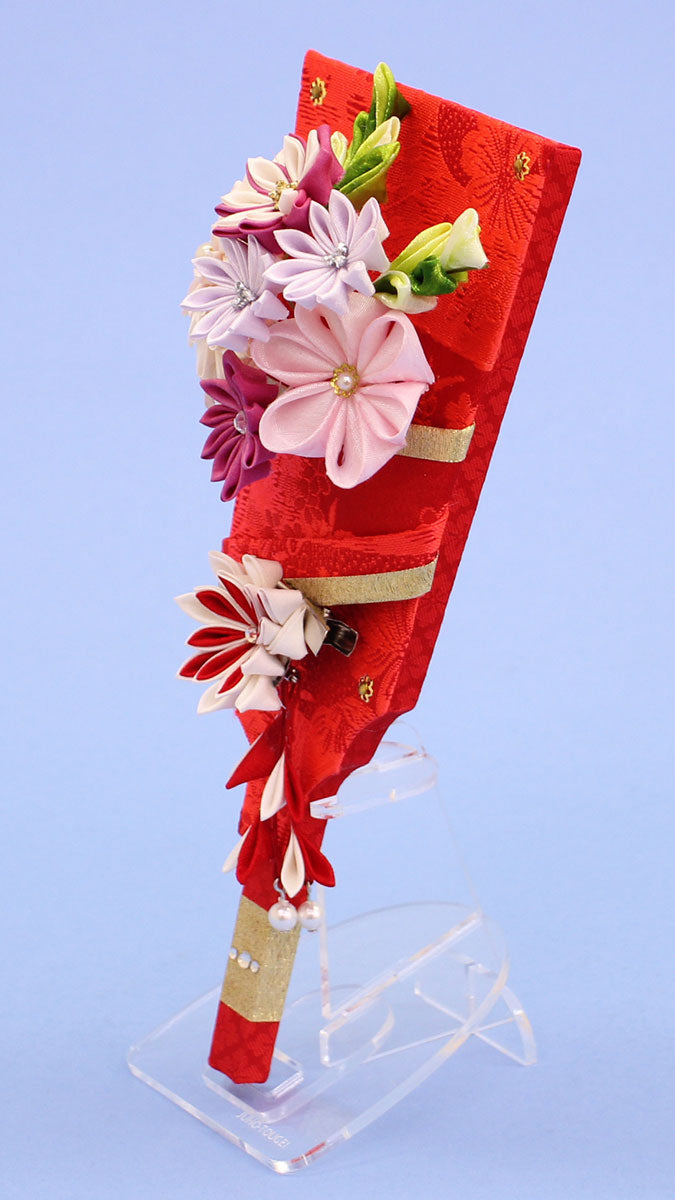 JUHO-TOUGEI 7号剣つまみ赤 スタンド付き 右から