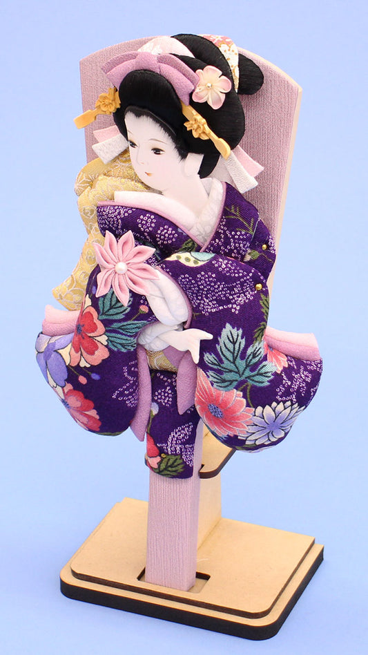 9号縮緬羽子板美月出し飾り 右から