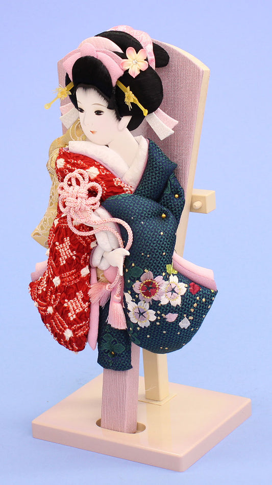 10号かの子美月 バイオレット台付き 左から 右から