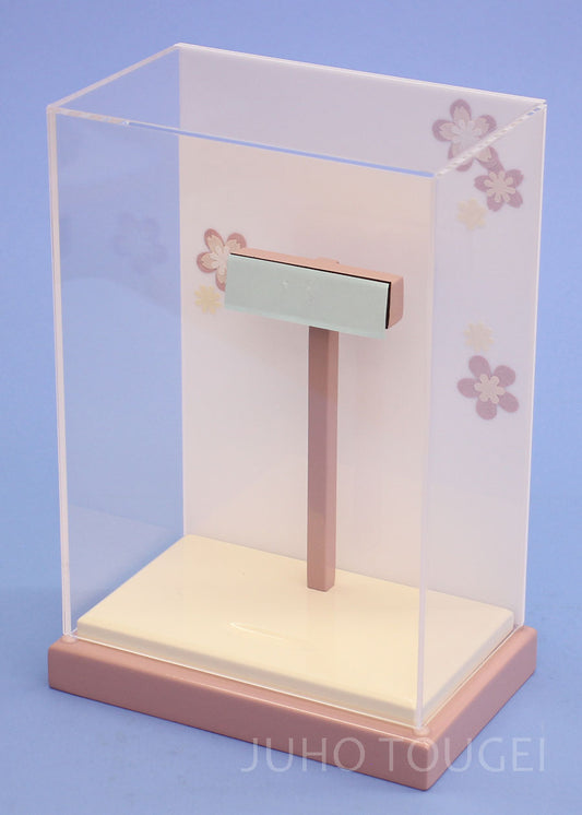 7号モカピンク羽子板ケース 横から