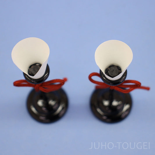 木製燭台 10㎝ 上から