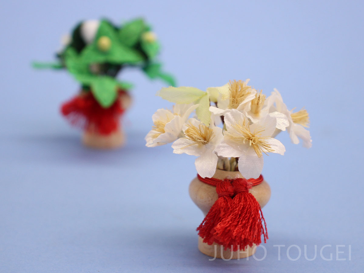 雛人形用桜橘 高さ 5.5cm 徳利型桜橘