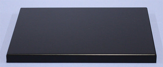 ディスプレイ用 艶消し黒塗台 板台3x4(12x9cm) 木目込み人形、ガラス工芸や陶器にもおすすめ