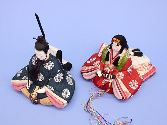 木目込み雛人形単品 小桜親王 横から