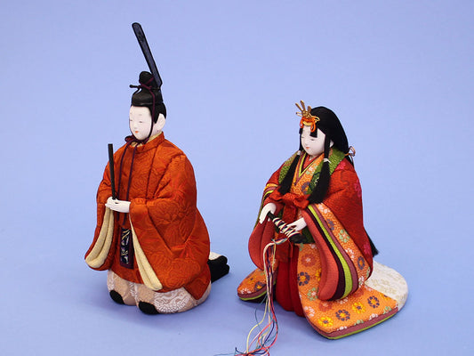 木目込み立雛単品 豊明立雛 横から