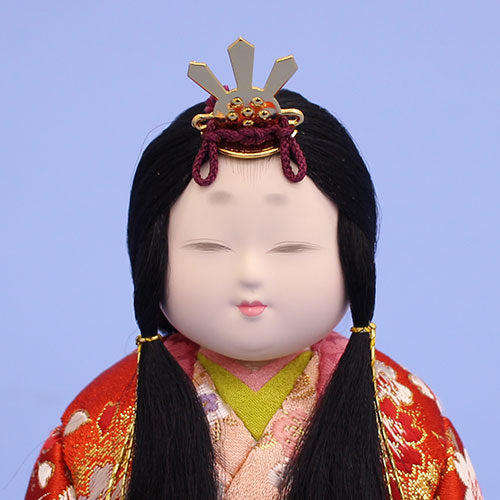 木目込み立雛単品 皇宮(小) 姫顔