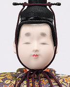 木目込み雛人形単品彩光親王 殿顔