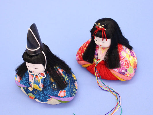 木目込み雛人形単品 豆びな 横から