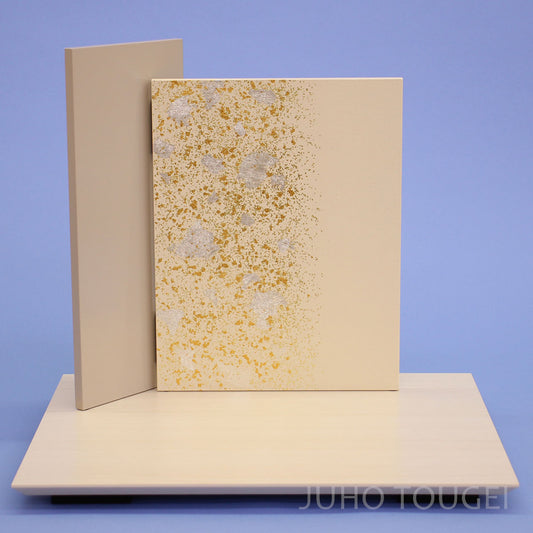 紗張り砂子バニラ_ヒッコリーホワイト 正面