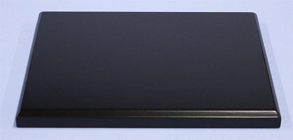 ディスプレイ用 艶消し黒塗台 板台6x7(21x18cm) 木目込み人形、ガラス工芸や陶器にもおすすめ