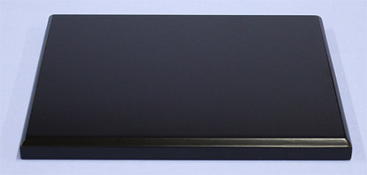 ディスプレイ用 艶消し黒塗台 板台6x7(21x18cm) 木目込み人形、ガラス工芸や陶器にもおすすめ