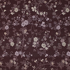 ポリエステル金襴紫系 無金花柄 厚さ:中厚24cm角見本