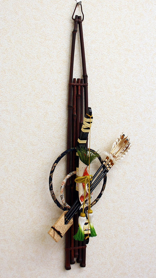 壁掛破魔弓 高さ 68cm 和