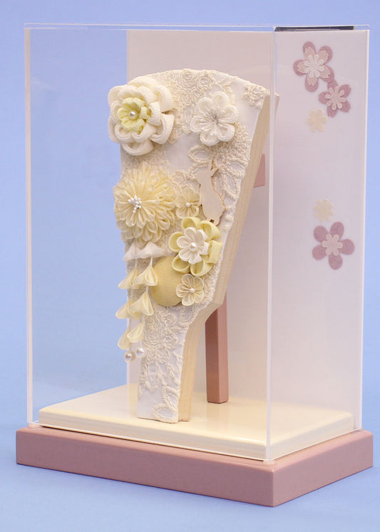 7号うらら白 モカピンク数型ケース飾り