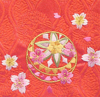 女の子の名前旗 高さ39cm(小)サーモンまり刺繍