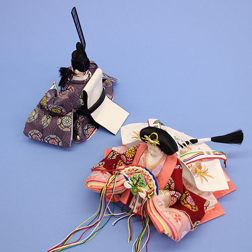 雛人形単品 親王5 京十二番1186正絹 上から