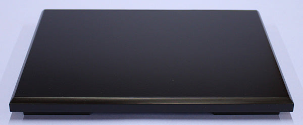 Matte black lacquer display stand with legs 24x18cm 6x8 Recommended for Suehiro Kimekomi dolls, glass crafts and ceramics