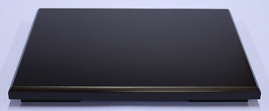 ディスプレイ用 艶消し黒塗台 足つき台24x18cm 6x8末広木目込み人形、ガラス工芸や陶器にもおすすめ